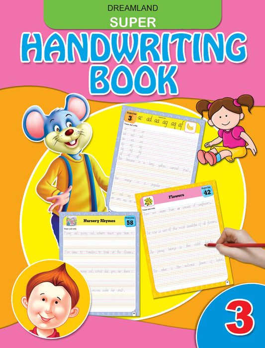 Super Hand Writing Book Part - 3 : Early Learning Children Book By Dreamland Publications 9789350892299